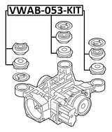 VWAB-053-KIT - REAR DIFFERENTIAL BUSHING