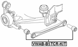VWAB-B5TCR-KIT - REAR TRASVERSE ROD BUSHING KIT