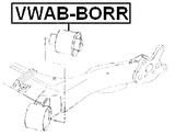 VWAB-BORR - REAR CROSSMEMBER BUSHING
