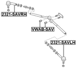 VWAB-SAV - STEERING TIE ROD BUSHING