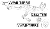 VWAB-T5RR2 - REAR ARM BUSHING
