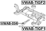 VWAB-TIGF1 - SUBFRAME BUSHING