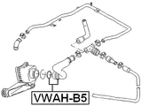 VWAH-B5 - CRANKCASE BREATHER HOSE