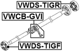VWCB-GVI - DRIVE SHAFT BEARING (REPAIR KIT)