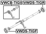 VWCB-TIGII - DRIVE SHAFT BEARING (REPAIR KIT)