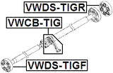 VWCB-TIG - DRIVE SHAFT BEARING (REPAIR KIT)