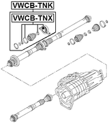 VWCB-TNK - DRIVE SHAFT BEARING (REPAIR KIT)