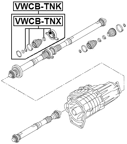 VWCB-TNK - DRIVE SHAFT BEARING (REPAIR KIT)