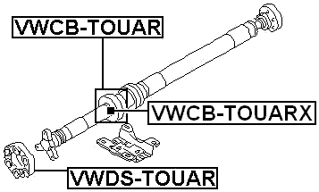 VWCB-TOUARX - DRIVE SHAFT BEARING