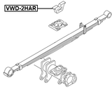 VWD-2HAR - REAR LEAF SPRING RUBBER BUFFER