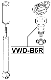 VWD-B6R - REAR SHOCK ABSORBER JOUNCE BUMPER