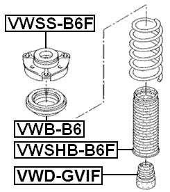 VWD-GVIF - FRONT SHOCK ABSORBER JOUNCE BUMPER