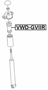 VWD-GVIIR - REAR SHOCK ABSORBER JOUNCE BUMPER