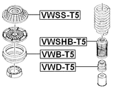 VWD-T5 - FRONT SHOCK ABSORBER JOUNCE BUMPER