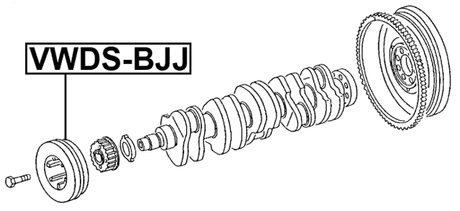 VWDS-BJJ - CRANKSHAFT PULLEY BJJ