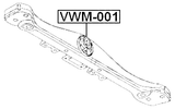 VWM-001 - TRANSMISSION MOUNT