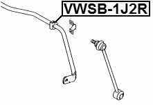 VWSB-1J2R - REAR STABILIZER BAR BUSH D11