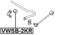 VWSB-2KR - REAR STABILIZER BAR BUSH D22