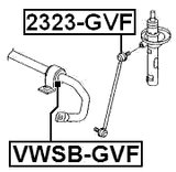 VWSB-GVF - FRONT STABILIZER BAR BUSH