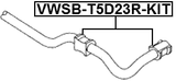 VWSB-T5D23R-KIT - REAR STABILIZER BAR BUSH KIT D23