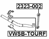 VWSB-TOURF - FRONT STABILIZER BAR BUSH D37