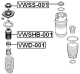 VWSHB-001 - FRONT SHOCK ABSORBER BOOT