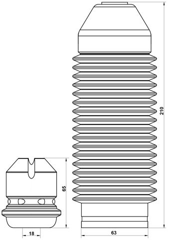 VWSHB-GIVF-KIT - BOOT WITH JOUNCE BUMPER FRONT SHOCK ABSORBER KIT