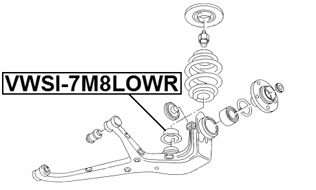 VWSI-7M8LOWR - REAR SPRING LOWER SEAT