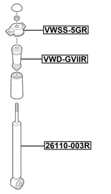 VWSS-5GR - REAR SHOCK ABSORBER MOUNTING