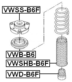 VWSS-B6F - FRONT SHOCK ABSORBER MOUNTING