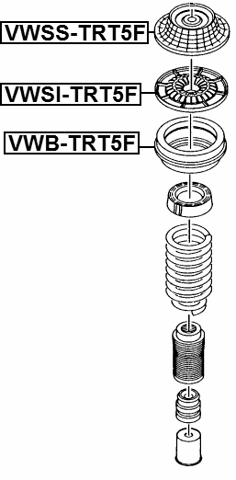 VWSS-TRT5F - FRONT SHOCK ABSORBER MOUNTING
