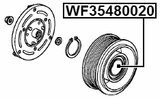 WF35480020 - AIR CONDITIONER BEARING 35X48X20