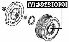 WF35480020 - AIR CONDITIONER BEARING 35X48X20